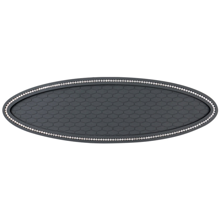 Car Center Console Ornaments Oval Anti-slip Mat, Style: With Diamond by buy2fix