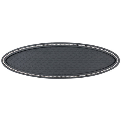 Car Center Console Ornaments Oval Anti-slip Mat, Style: With Diamond by buy2fix