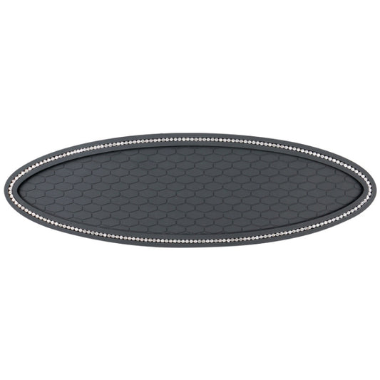 Car Center Console Ornaments Oval Anti-slip Mat, Style: With Diamond by buy2fix