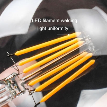 6pcs /Box G45 Bulb LED Lamp Fixture Illuminator Vintage Filament Lights, Style: Transparent Small Screw(220V 4W) by buy2fix