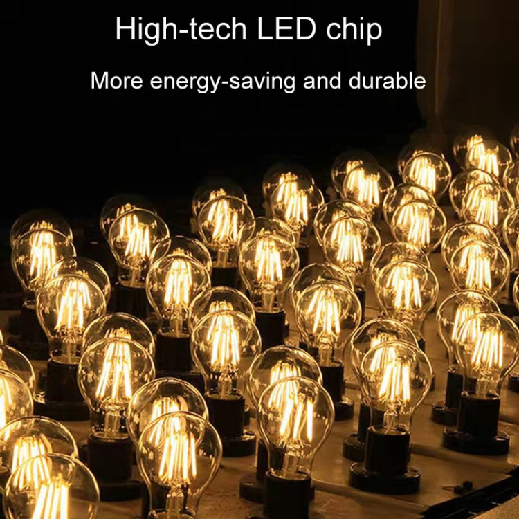 6pcs /Box G45 Bulb LED Lamp Fixture Illuminator Vintage Filament Lights, Style: Gold Large Screw(220V 4W) by buy2fix