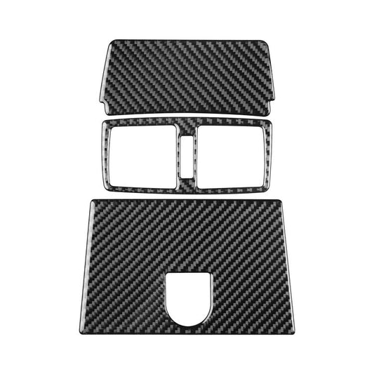 For Mercedes-Benz G-Class W463 3pcs /Set Rear Central Air Vent Set Sticker(Black) - Car Interior Mouldings by buy2fix | Online Shopping UK | buy2fix