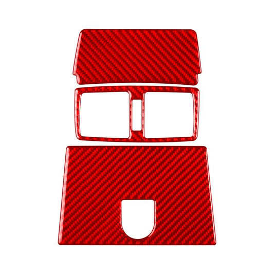 For Mercedes-Benz G-Class W463 3pcs /Set Rear Central Air Vent Set Sticker(Red) - Car Interior Mouldings by buy2fix | Online Shopping UK | buy2fix