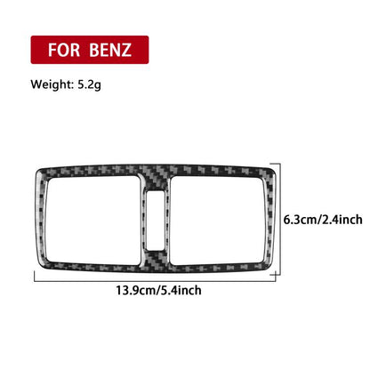 For Mercedes-Benz G-Class W463 3pcs /Set Rear Central Air Vent Set Sticker(Black) - Car Interior Mouldings by buy2fix | Online Shopping UK | buy2fix