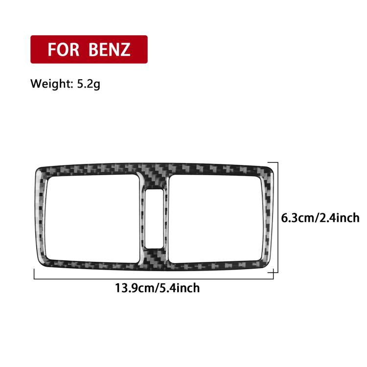 For Mercedes-Benz G-Class W463 3pcs /Set Rear Central Air Vent Set Sticker(Red) - Car Interior Mouldings by buy2fix | Online Shopping UK | buy2fix