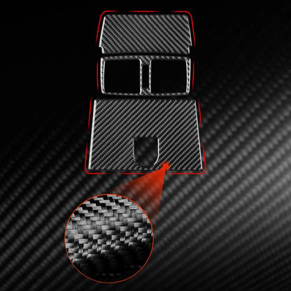 For Mercedes-Benz G-Class W463 3pcs /Set Rear Central Air Vent Set Sticker(Red) - Car Interior Mouldings by buy2fix | Online Shopping UK | buy2fix