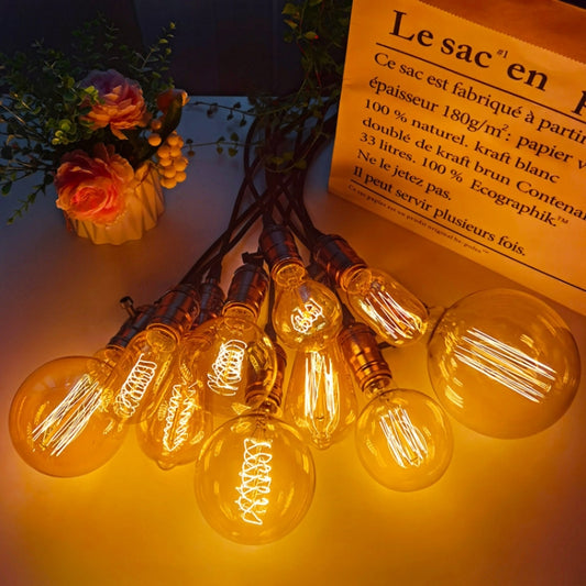 4pcs /Box A60 LED Antique Lamp Vintage Decorative Illumination Light Bulb, Power: 110V 40W(Tip Gold) by buy2fix