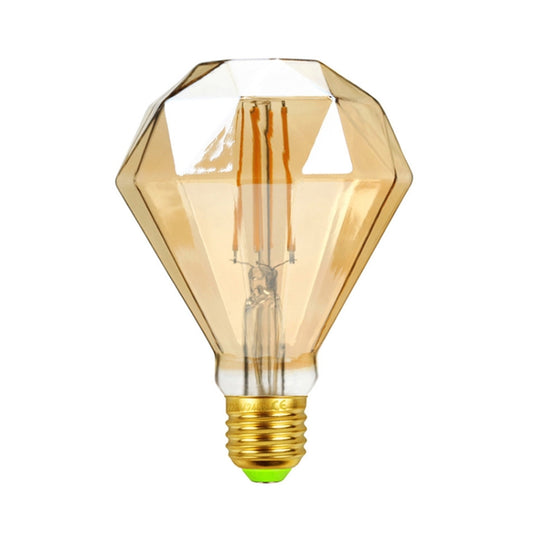 E27 Screw Port LED Vintage Light Shaped Decorative Illumination Bulb, Style: Flat Diamond Gold(220V 4W 2700K) by buy2fix