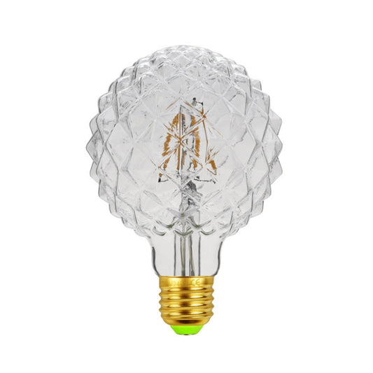 E27 Screw Port LED Vintage Light Shaped Decorative Illumination Bulb, Style: G95 Outer Pineapple Transparent(110V 4W 2700K) by buy2fix