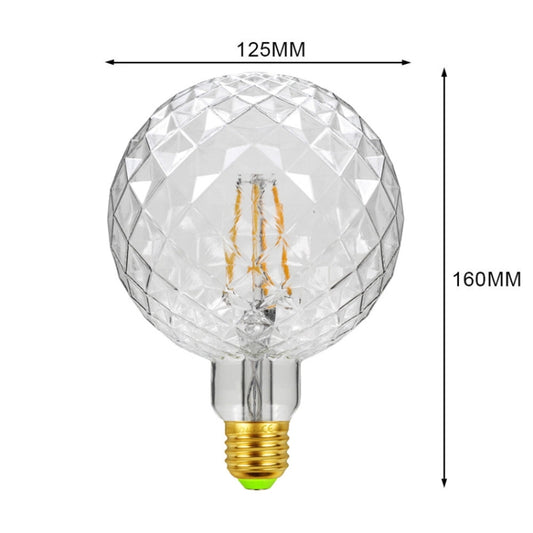 E27 Screw Port LED Vintage Light Shaped Decorative Illumination Bulb, Style: G125 Inner Pineapple Transparent(220V 4W 2700K) by buy2fix