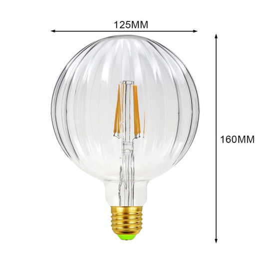 E27 Screw Port LED Vintage Light Shaped Decorative Illumination Bulb, Style: G125 Watermelon Transparent(220V 4W 2700K) by buy2fix