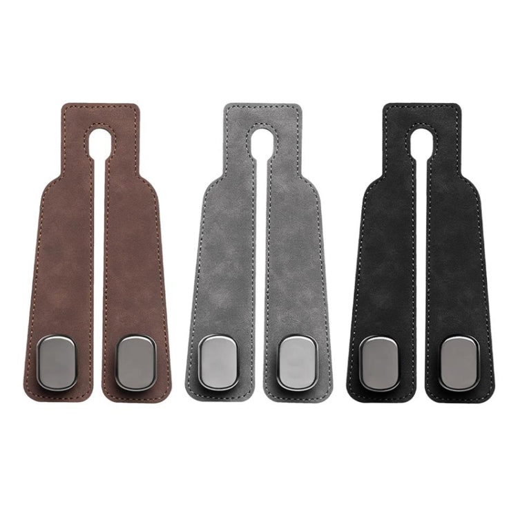 Car Seat Mack Multifunctional Metal Hook Mobile Phone Holder, Style: No Mark(Brown) by buy2fix