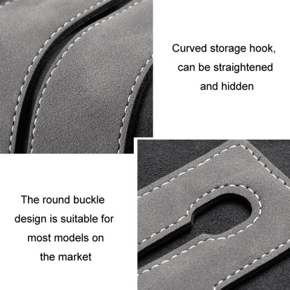 Car Seat Mack Multifunctional Metal Hook Mobile Phone Holder, Style: No Mark(Gray) by buy2fix