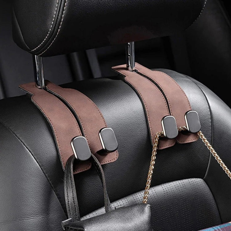 Car Seat Mack Multifunctional Metal Hook Mobile Phone Holder, Style: No Mark(Black) by buy2fix