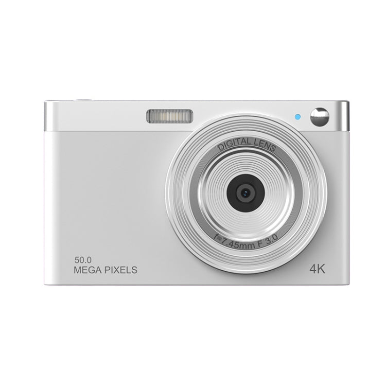 50 MP HD Camera 4K Video Retro Vlog Self-Shooting Camera(White) by buy2fix