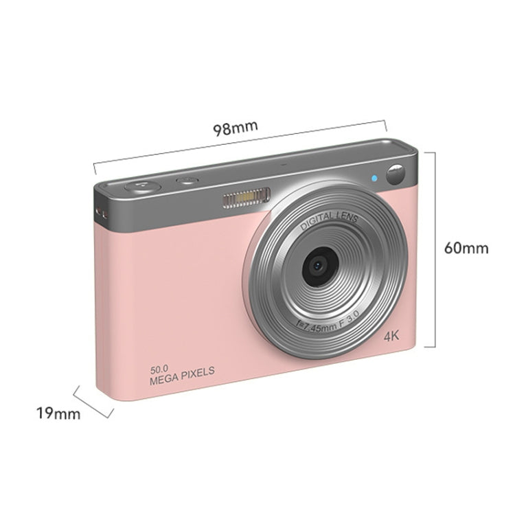 50 MP HD Camera 4K Video Retro Vlog Self-Shooting Camera(White) by buy2fix