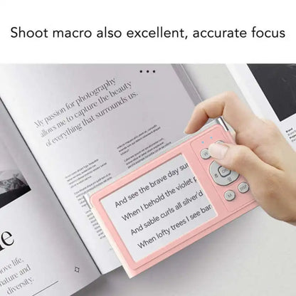 50 MP HD Camera 4K Video Retro Vlog Self-Shooting Camera(White) by buy2fix