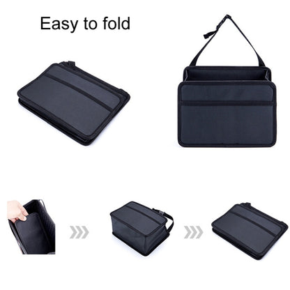 Car Hanging Garbage Bag Multifunctional Folding Storage Box, Model: H611 Woven Pattern by buy2fix