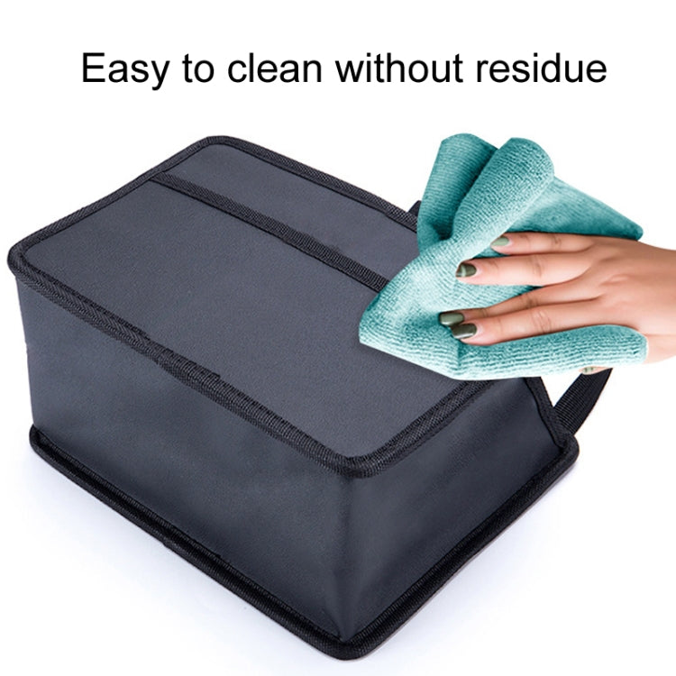 Car Hanging Garbage Bag Multifunctional Folding Storage Box, Model: H611 Woven Pattern by buy2fix
