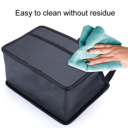 Car Hanging Garbage Bag Multifunctional Folding Storage Box, Model: H613 Litchi Pattern by buy2fix