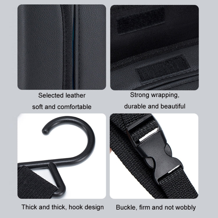 Car Seat Side Storage Hanging Bag Tissue Box, Model: H321 Carbon Fiber Pattern by buy2fix