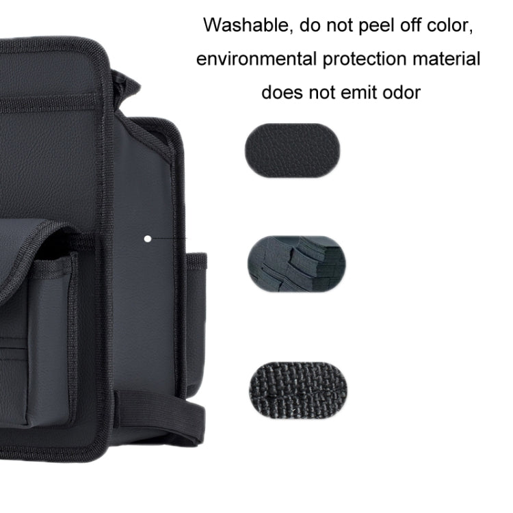 Car Seat Storage Mesh Pocket Hanging Storage Bag Tissue Box, Color: H9160 Black by buy2fix