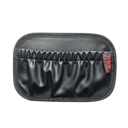 Car Instrument Console Adhesive Net Pocket Storage Hanging Bag, Color: H011 Black Large by buy2fix
