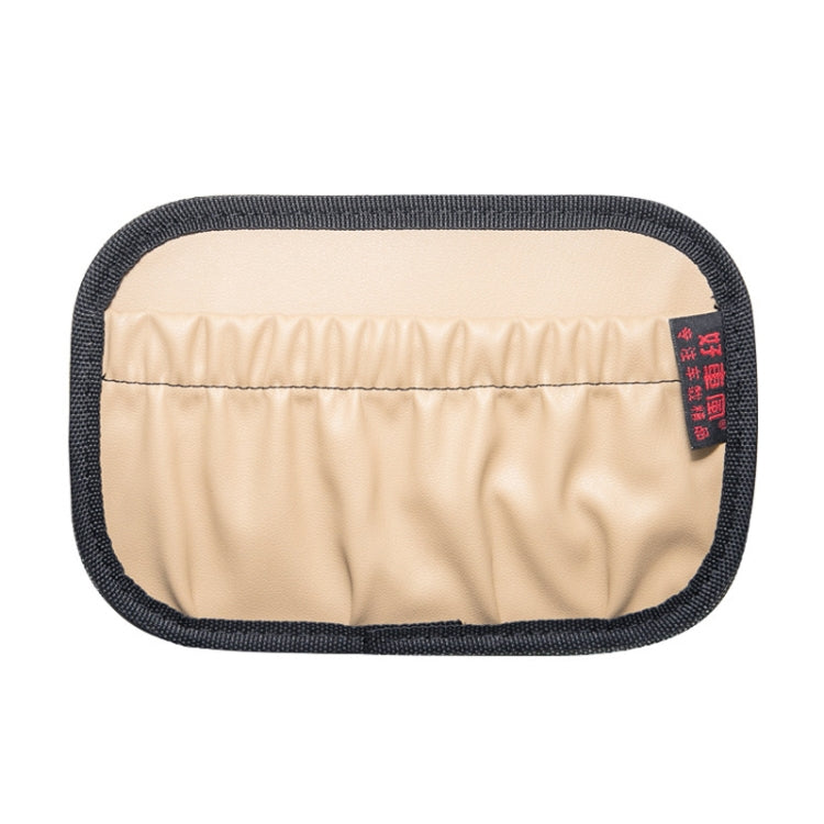Car Instrument Console Adhesive Net Pocket Storage Hanging Bag, Color: H012 Beige Large by buy2fix