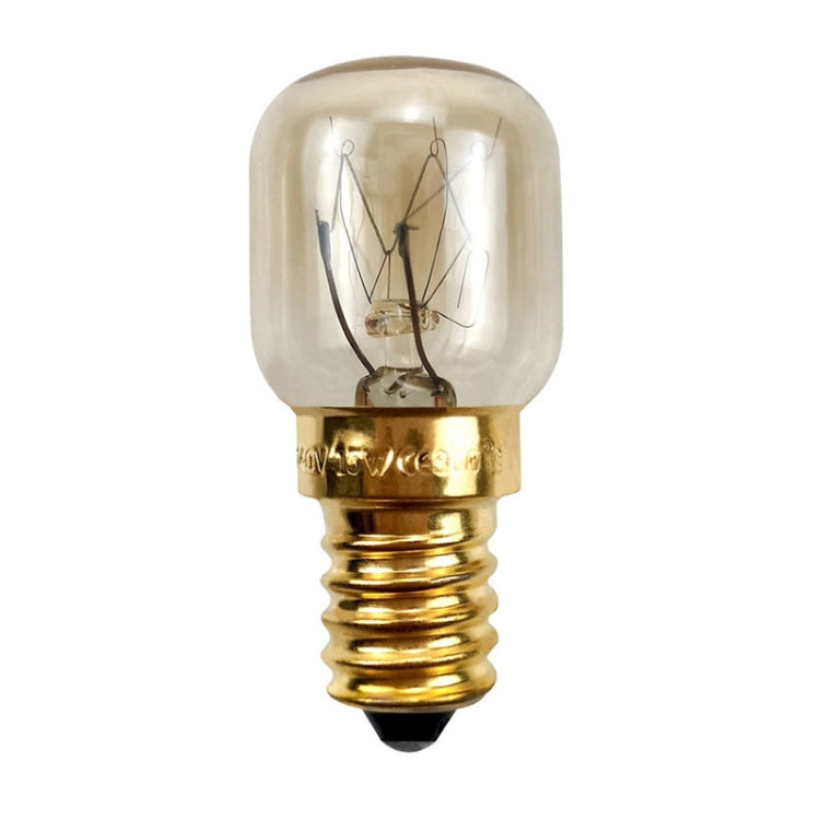 E14 Salt Crystal Lamps High Temperature Resistant Oven Light Bulb, Power: 15W Brass Lamp Head(2700K Warm White) by buy2fix