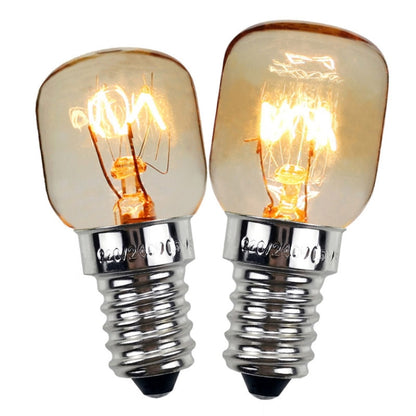 E14 Salt Crystal Lamps High Temperature Resistant Oven Light Bulb, Power: 15W Brass Lamp Head(2700K Warm White) by buy2fix