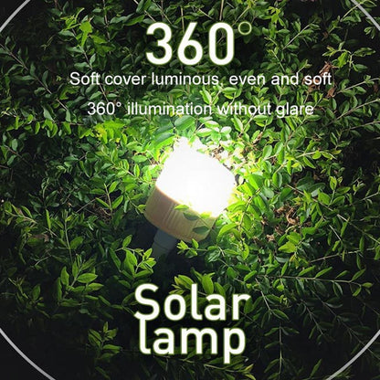 Rechargeable LED Solar Bulb Light Waterproof Night Market Stall Energy Saving Lamp, Model: 24LED by buy2fix