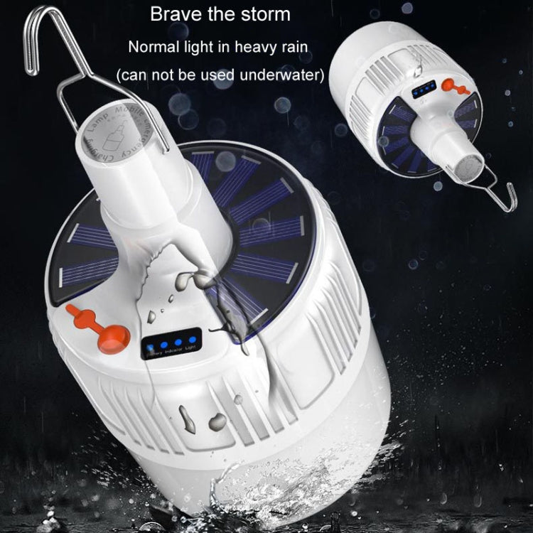 Rechargeable LED Solar Bulb Light Waterproof Night Market Stall Energy Saving Lamp, Model: 24LED by buy2fix