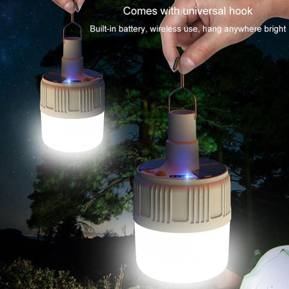 Rechargeable LED Solar Bulb Light Waterproof Night Market Stall Energy Saving Lamp, Model: 24LED by buy2fix