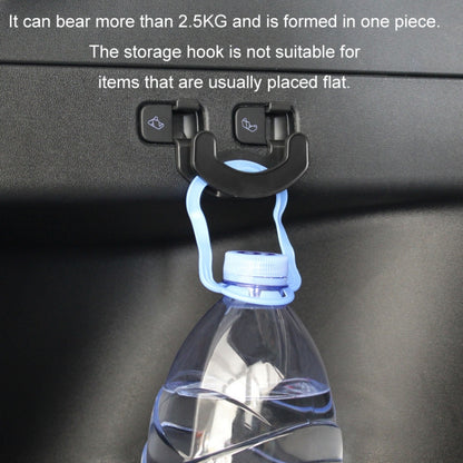 For Tesla Model Y Trunk Seat Button Hook(Black) by buy2fix