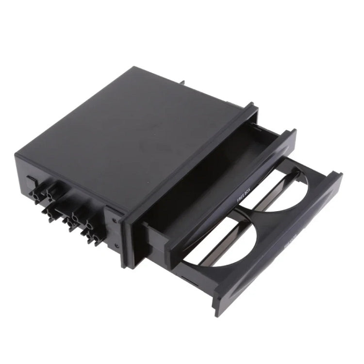 Car Audio Modified Multi-purpose Storage Box Cup Holder(Double-layer Box) by buy2fix