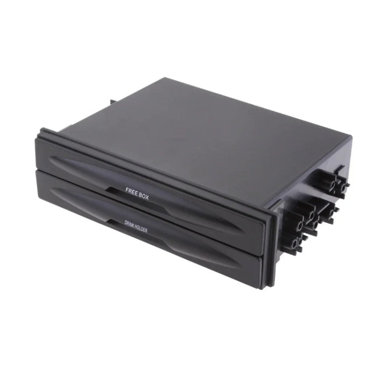 Car Audio Modified Multi-purpose Storage Box Cup Holder(Double-layer Box) by buy2fix