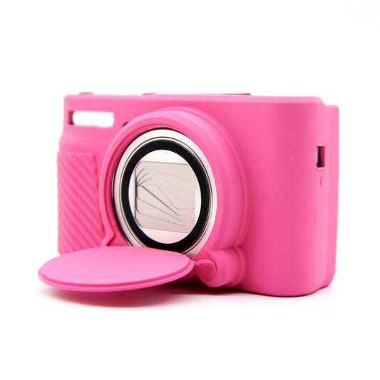 For Canon SX730/SX740 Soft Silicone Protective Case, Color: Rose Red by buy2fix