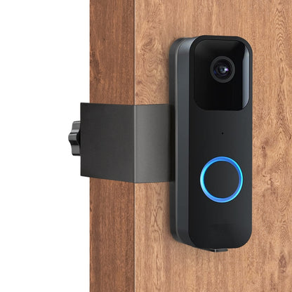 For Blink Doorbell Bracket No-Drilling Easy Installation Mount(Black) by buy2fix