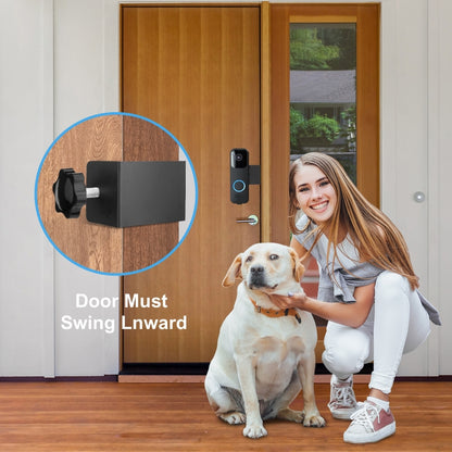 For Blink Doorbell Bracket No-Drilling Easy Installation Mount(Silver) by buy2fix