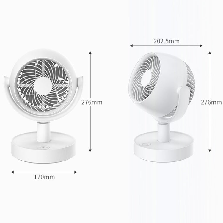 Desktop Air Circulation Fan Household Office Compact Mute Electrical Fan, Style: Battery Model by buy2fix
