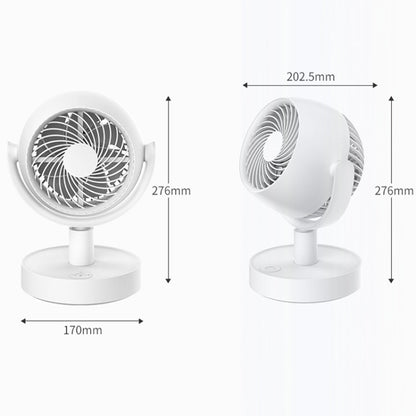 Desktop Air Circulation Fan Household Office Compact Mute Electrical Fan, Style: Battery Model by buy2fix