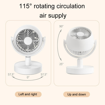 Desktop Air Circulation Fan Household Office Compact Mute Electrical Fan, Style: Battery Model by buy2fix