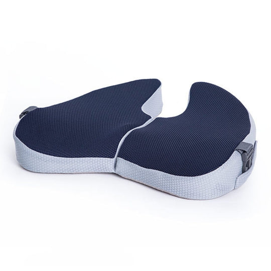 BEWALKER Foldable Travel Seat Cushion Memory Foam Breathable Chair Cushion(Navy)