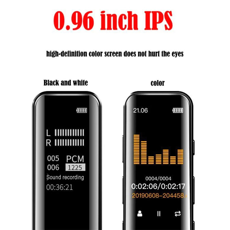 G1 0.96-Inch IPS Color Screen HD Smart Mini Noise Reduction Timer Recorder, Capacity: 8GB by buy2fix