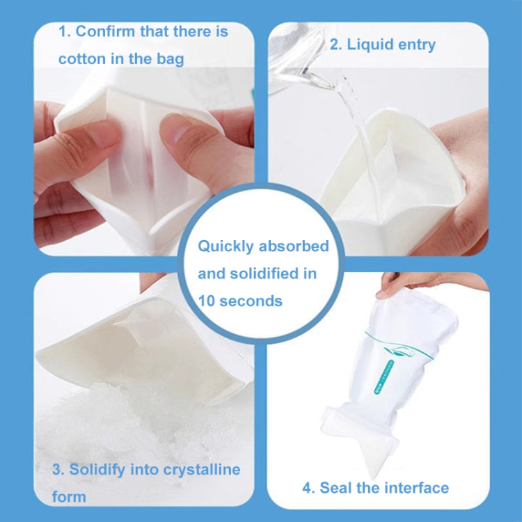 4pcs /Pack Car Disposable Emergency Rapid Coagulation Urine Bag Traffic Jam Pee Bag(13x27cm) by buy2fix