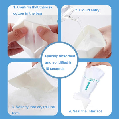 4pcs /Pack Car Disposable Emergency Rapid Coagulation Urine Bag Traffic Jam Pee Bag(13x27cm) by buy2fix