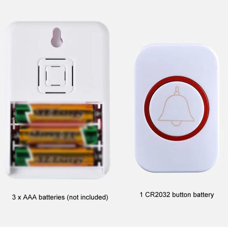 CMF1188-11 USB Power Home Wireless Doorbell Remote Control Intelligent Flashing Doorbell Caller by buy2fix