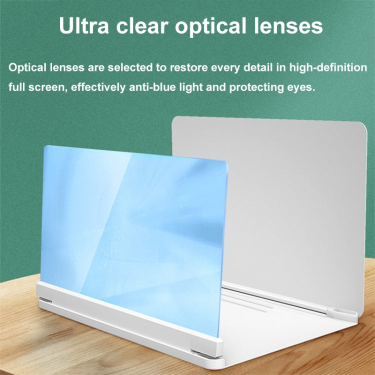 Portable Folding Phone Screen Amplifier HD Anti-Blue Light Magnifying Glass, Size: 12 inch(Black) - Screen Magnifier by buy2fix | Online Shopping UK | buy2fix
