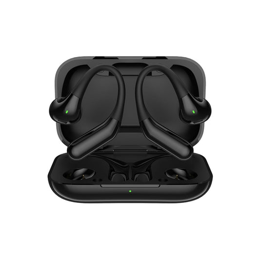 Half In-Ear Bluetooth Earphones Wireless Sports On-Ear Earphone(Black) - Bluetooth Earphone by buy2fix | Online Shopping UK | buy2fix
