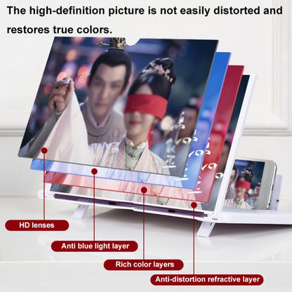 Pull-Out Folding Phone Screen Amplifier HD Anti-Blue Light Magnifying Glass, Color: 16-inch-Black - Screen Magnifier by buy2fix | Online Shopping UK | buy2fix
